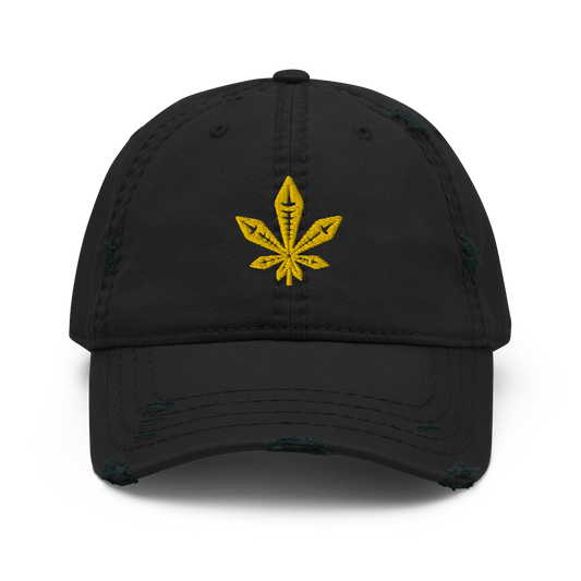 Distressed Gold Leaf Cap