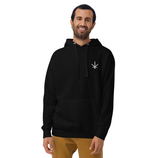 Discreet Leaf Hoodie (Black)